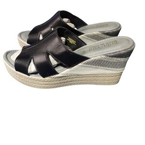 Bella Vita Rox Italy Slide Sandals Black Size 10 Medium